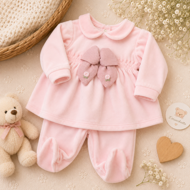Coprifasce Ciniglia Rosa B04105 BM