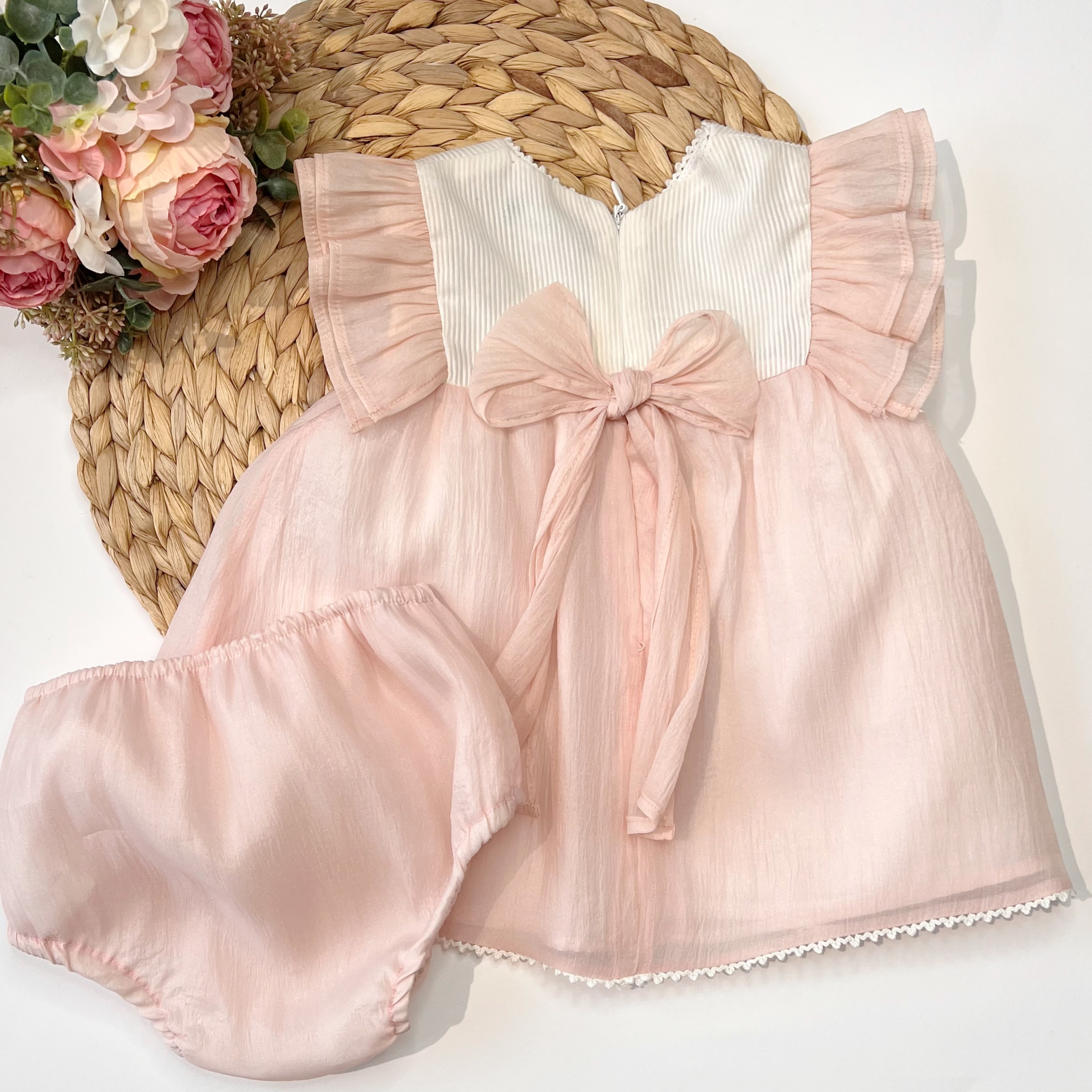Abitino rosa cipria con coulotte e MYP - immagine 3