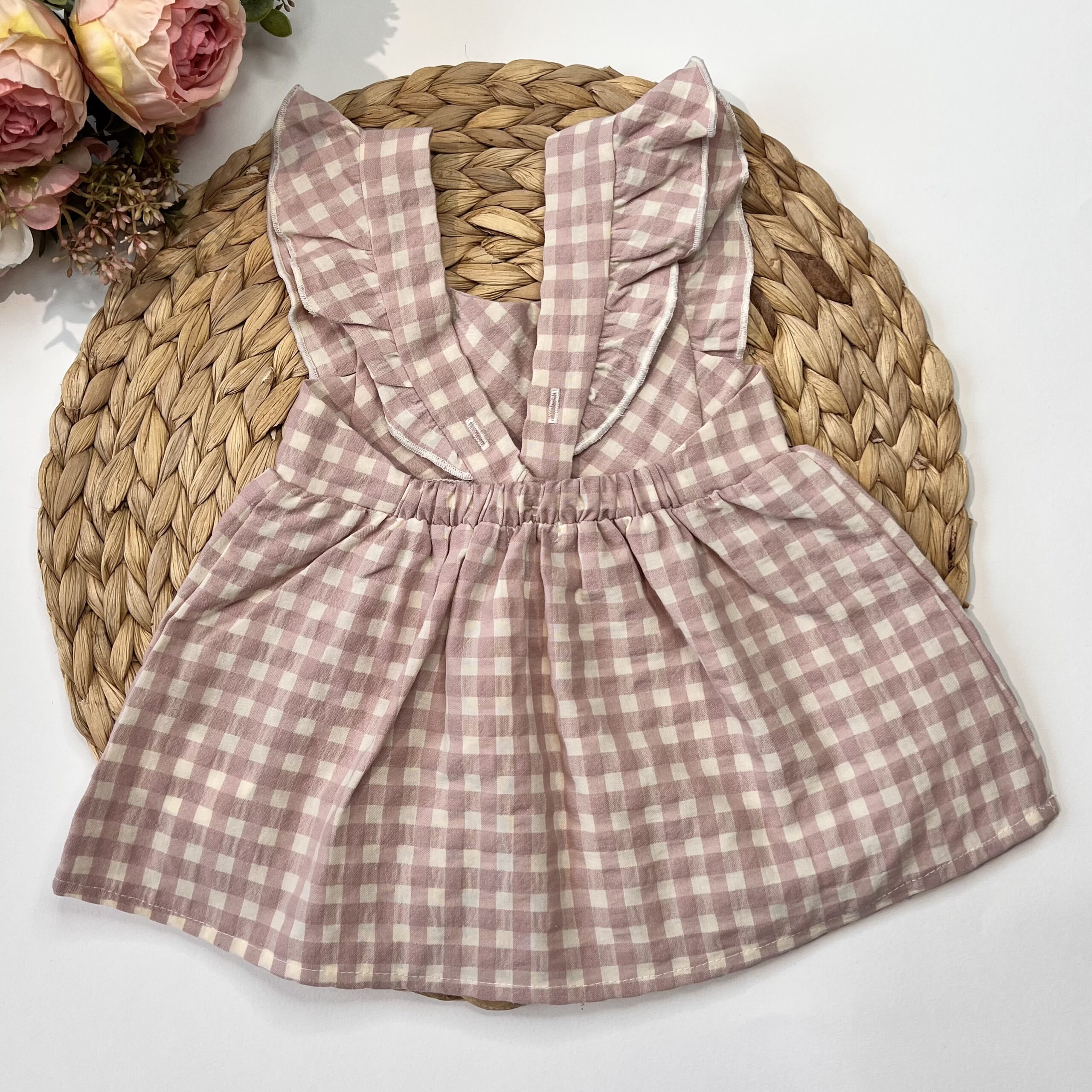 Abitino Vichy Rosa con Coulotte L&M - immagine 2
