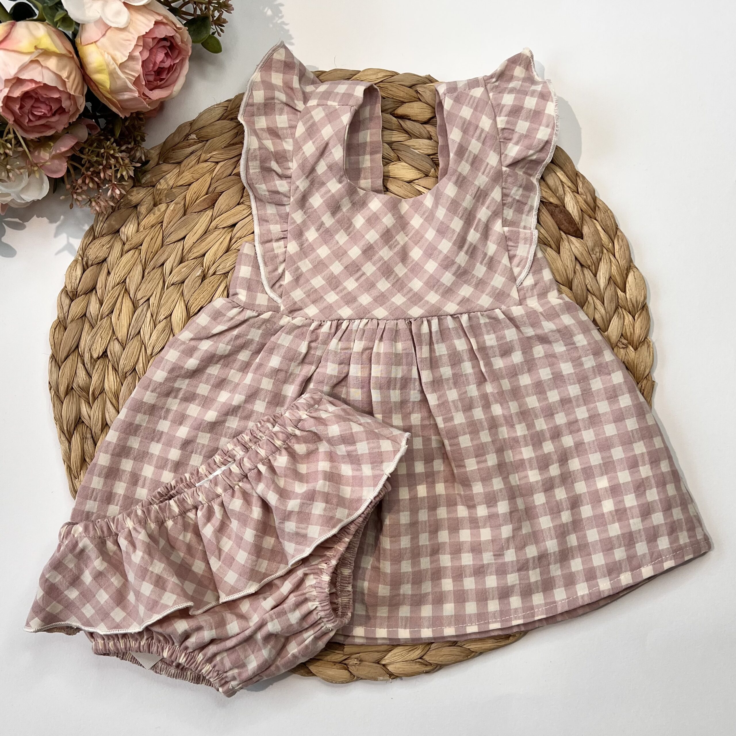 Abitino Vichy Rosa con Coulotte L&M