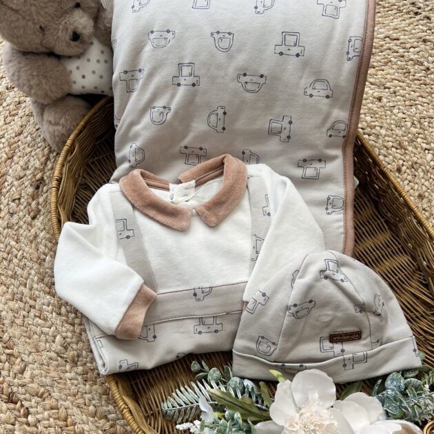 Tutina Salopette caldo cotone Macchinine MB