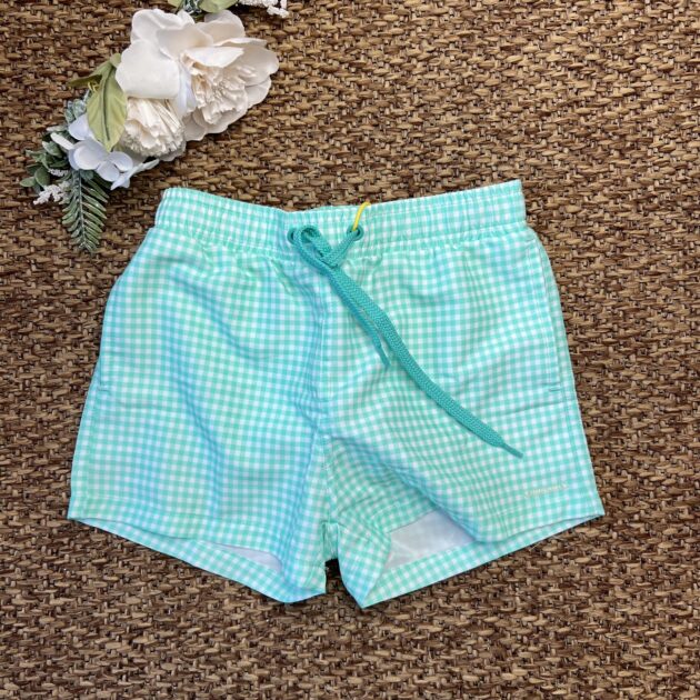 Costume Boxer vichy verde 93068 YM