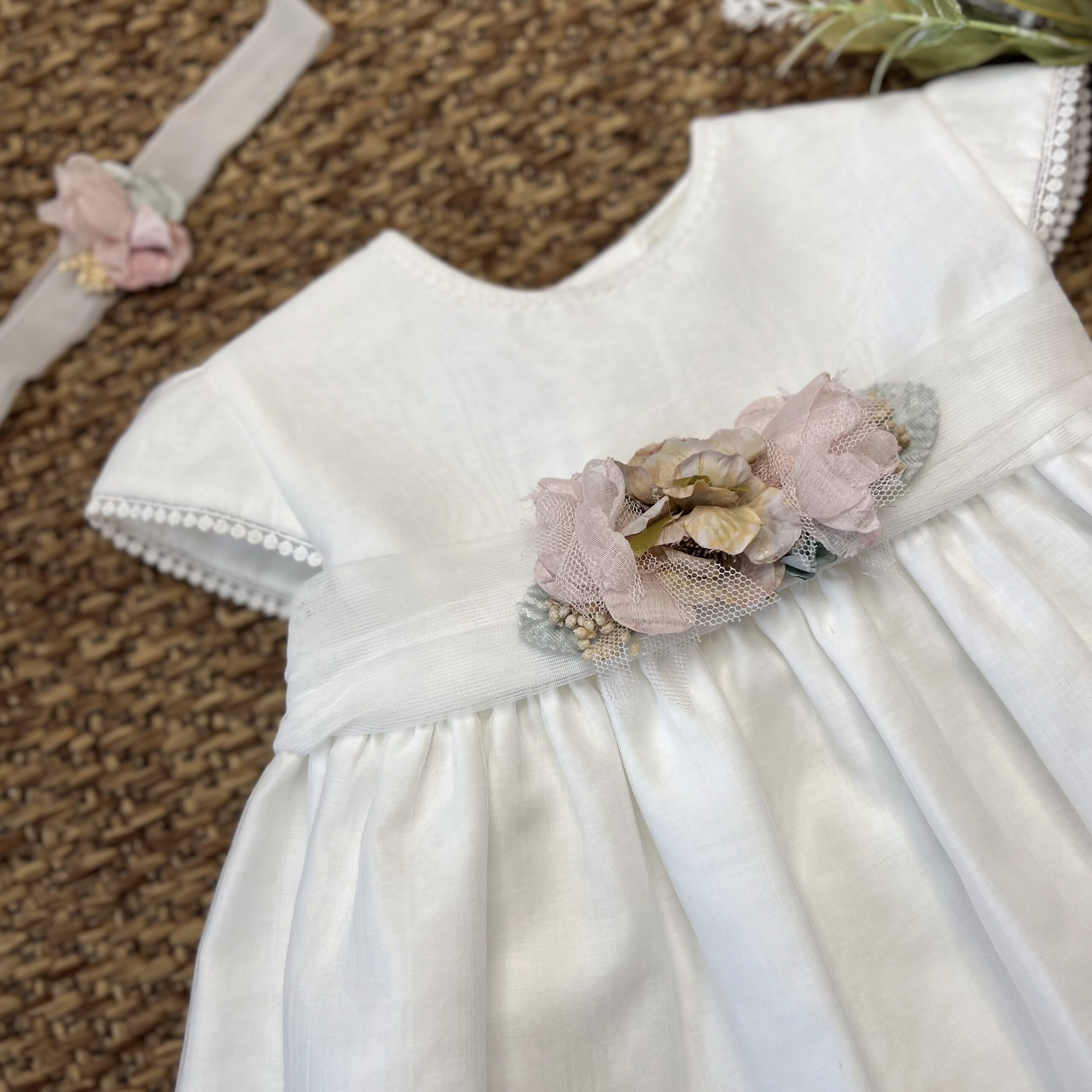 Abitino Organza Fascia Fiori 5570 NS - immagine 3