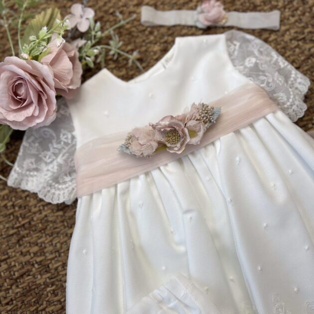 Abito Fascia Rosa Fiori 5576 NS