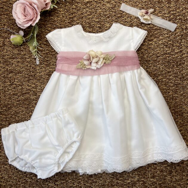 Abito Fascia Rosa Fiori 5581 NS