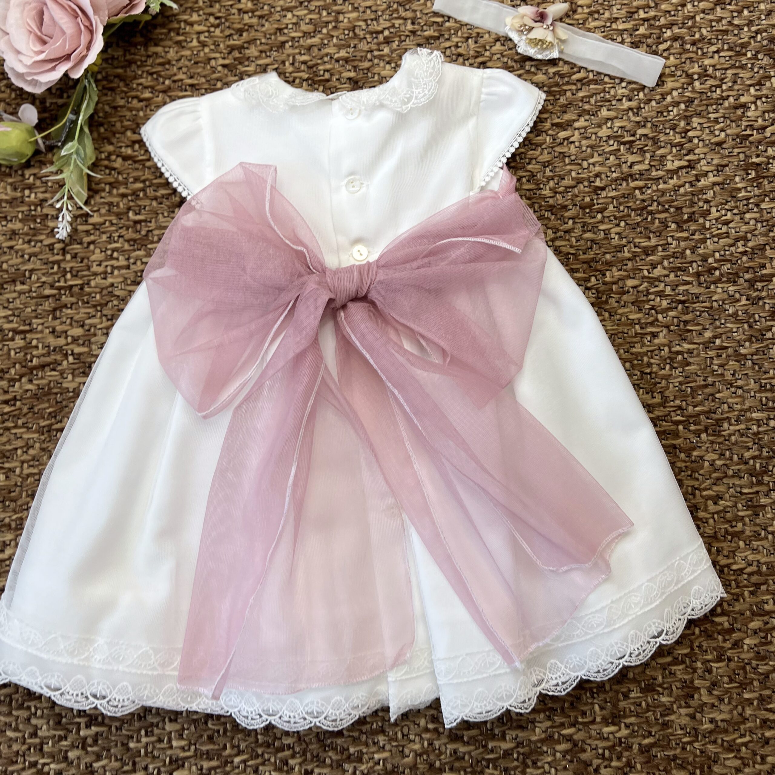 Abito Fascia Rosa Fiori 5581 NS - immagine 2