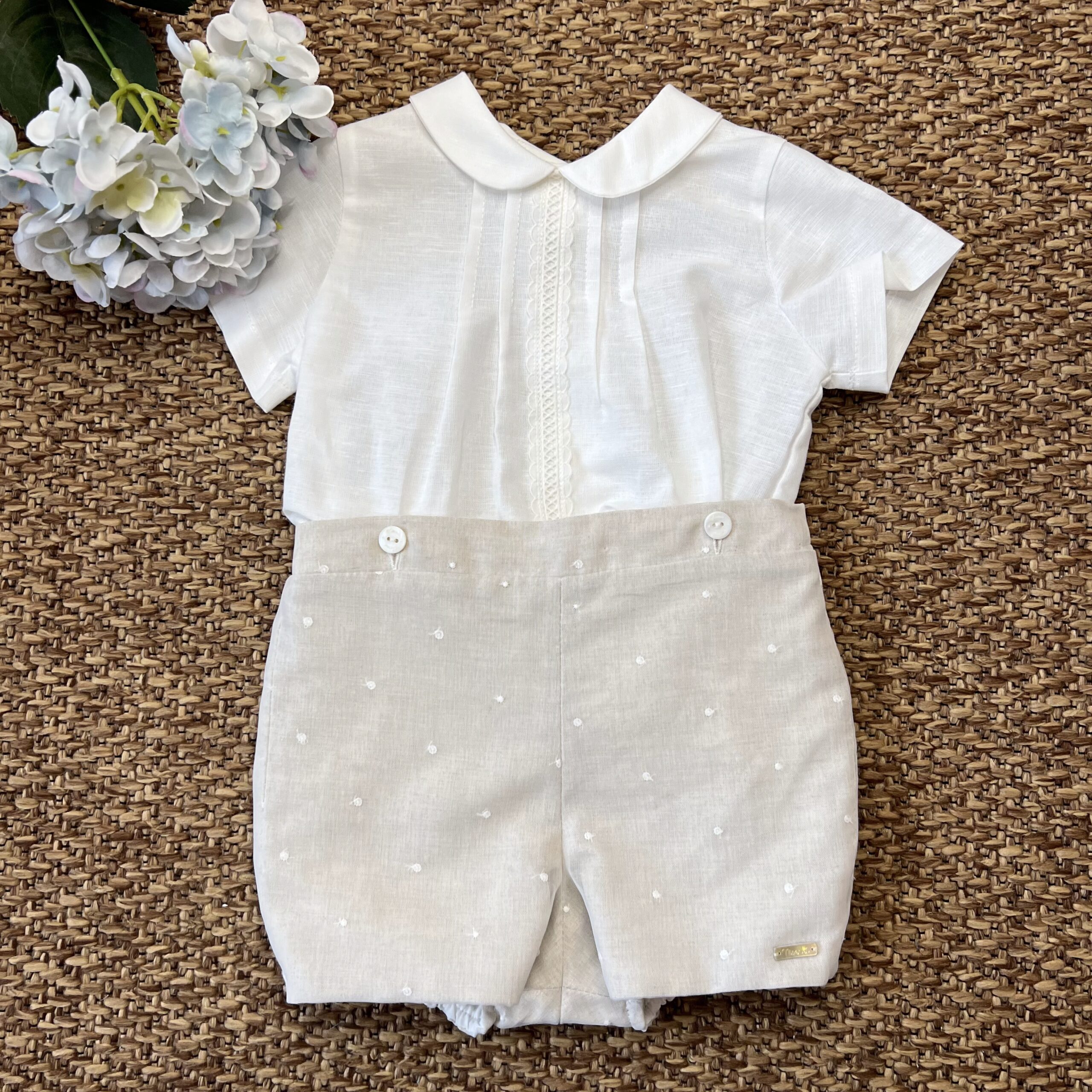 Completo pant.corto crema 5588 NS