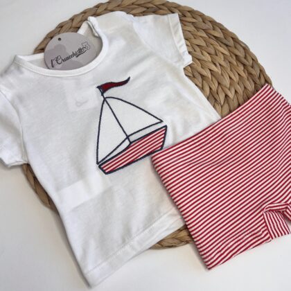 Costume con T-shirt Barchetta 23057 CL