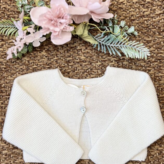 Cardigan Basic Bianco Invernale  BDF