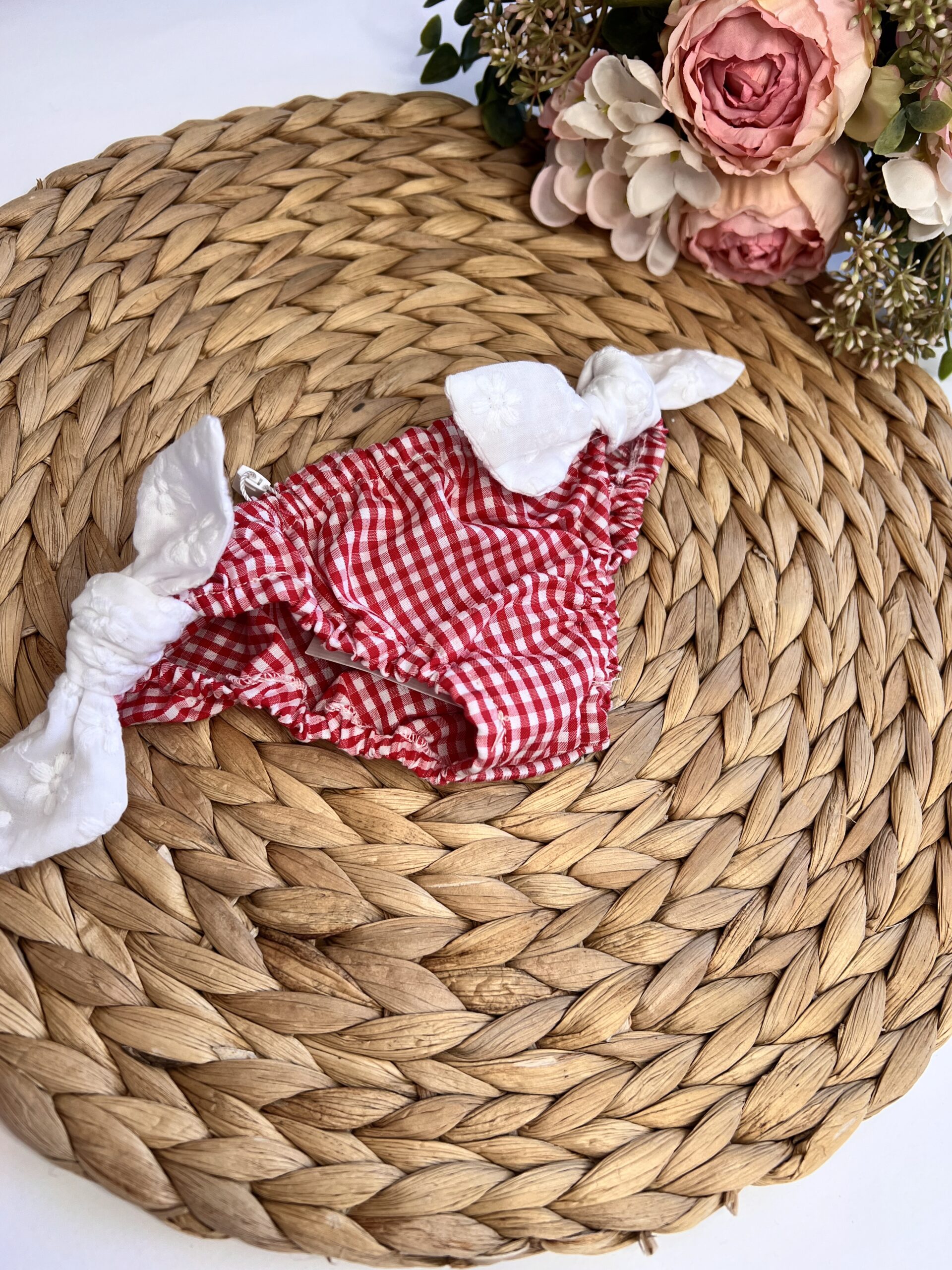 Costume slip quadretti rosso 6044518 PPC