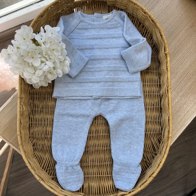 Completo con ghettina Celeste | Filo di cotone | DK212