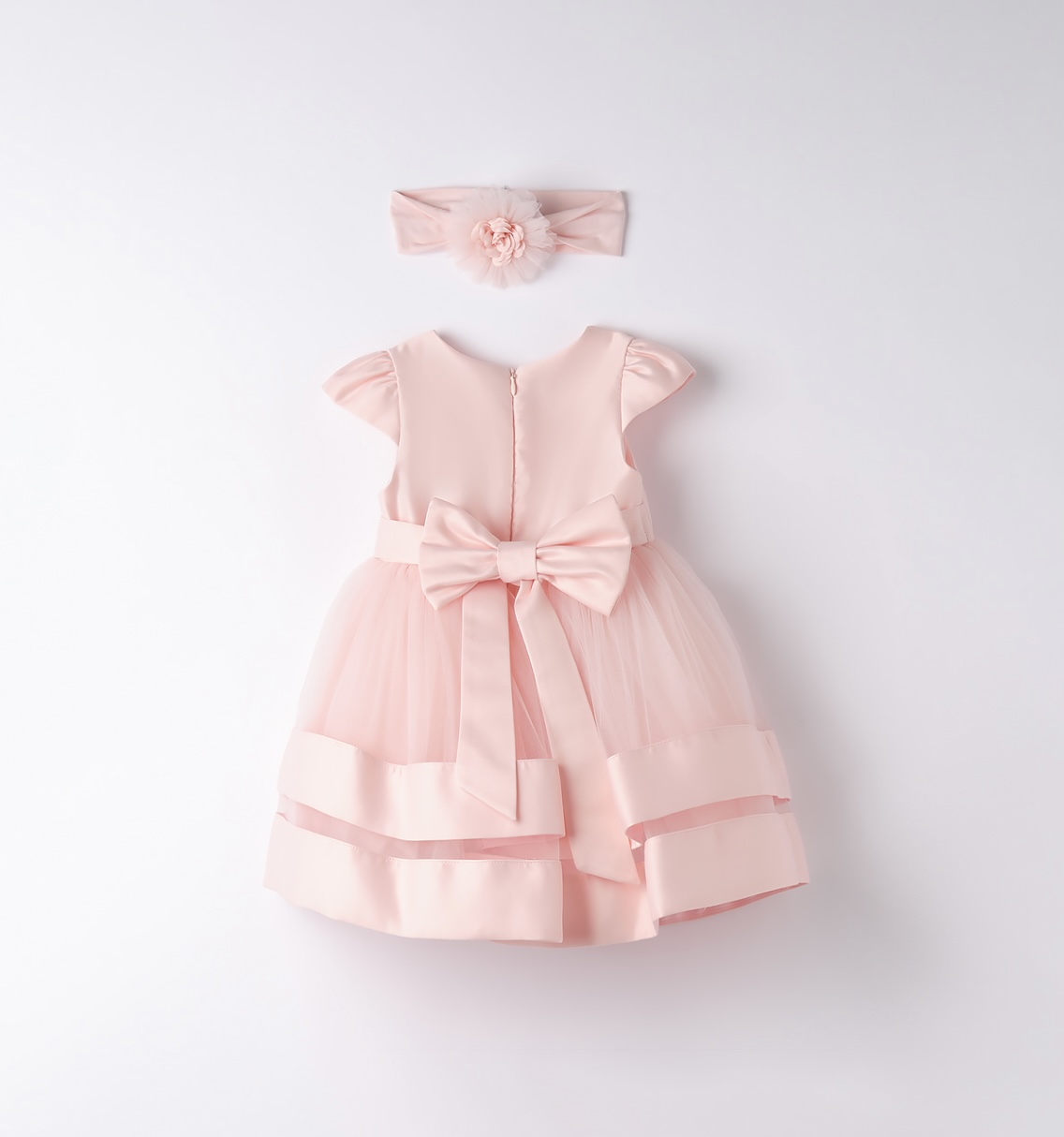Abito Rosa Tulle Fiore MB - immagine 3