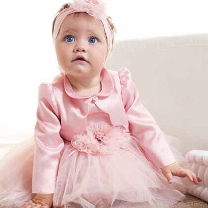Abitino Organza + Fascetta con Fiore - MB