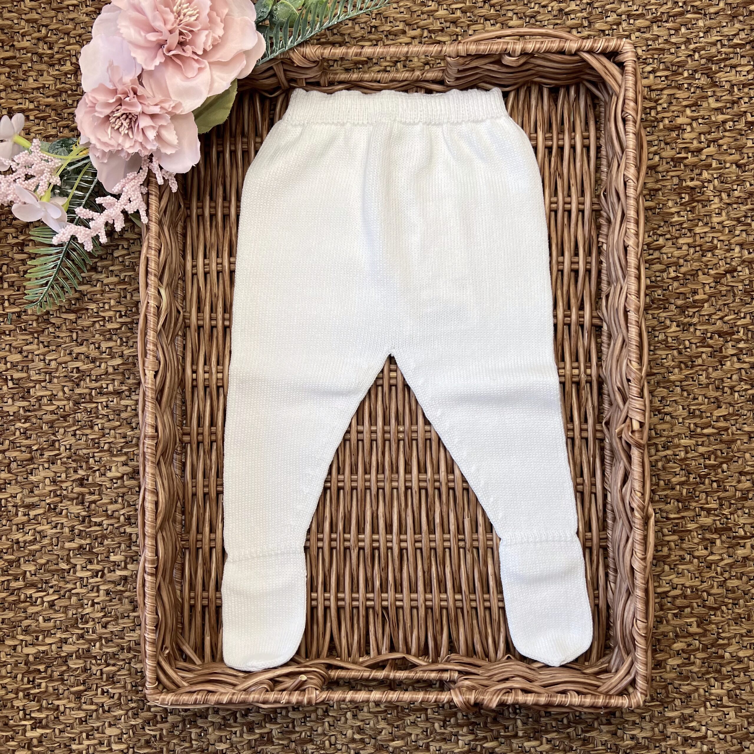 Completo con ghettina e cuffietta bianco Pz - immagine 3
