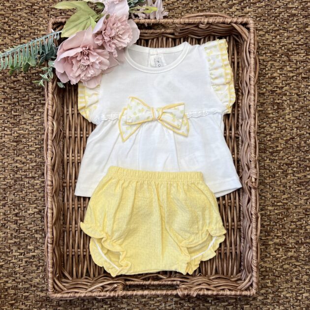 Completo con maglia fiocco e coulotte 11107 CL