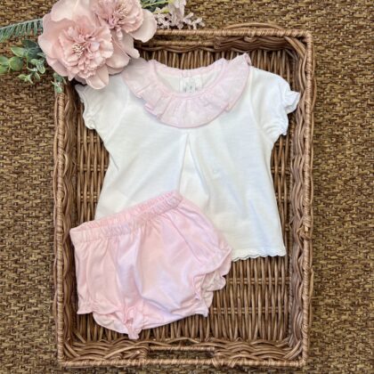 Completo con coulotte rosa 11101 CL