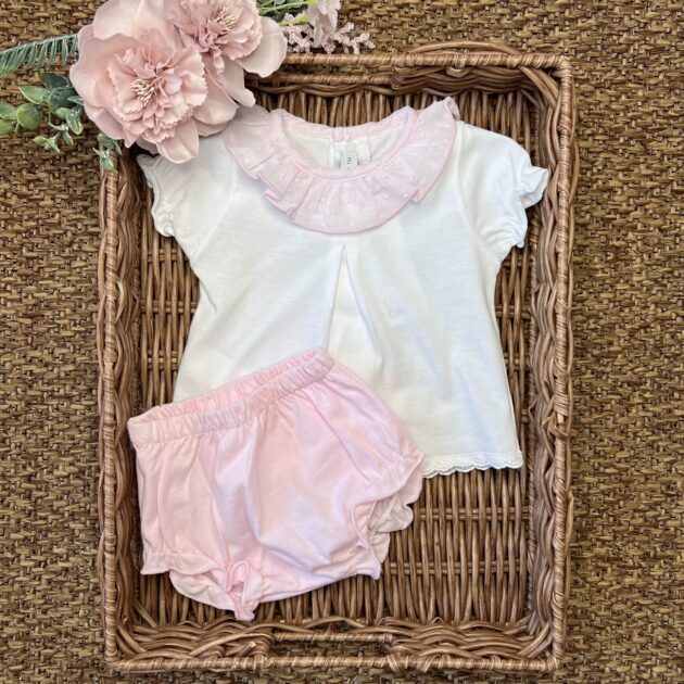 Completo con coulotte rosa 11101 CL