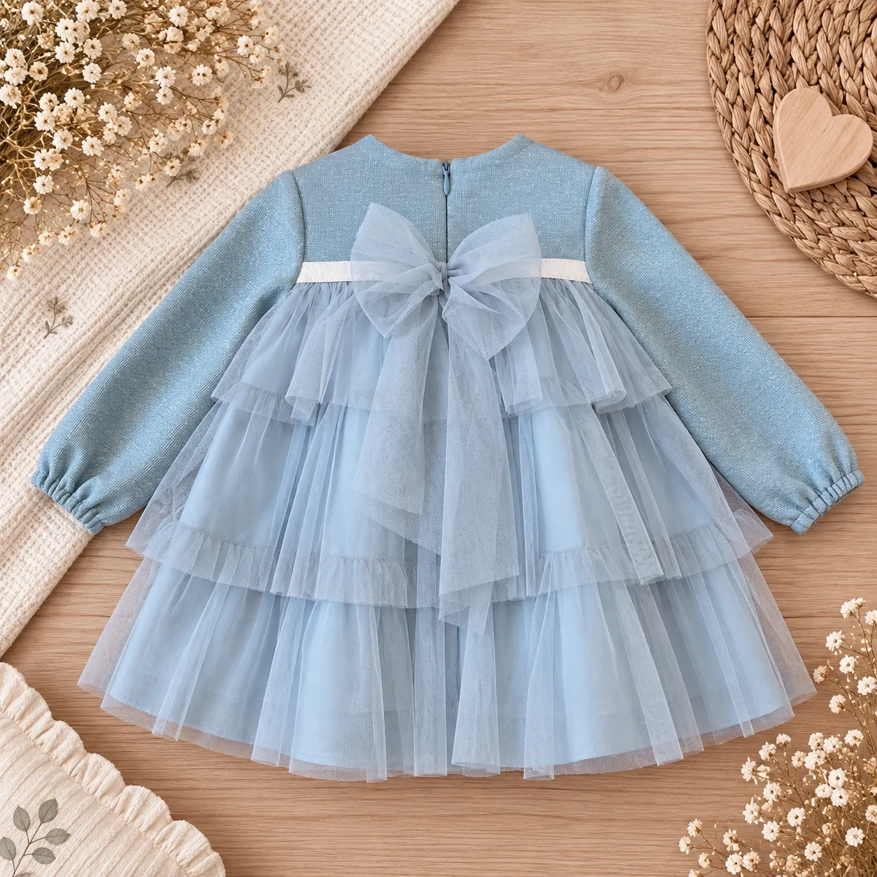 Abitino Lurex e Tulle Celeste Y&D - immagine 2