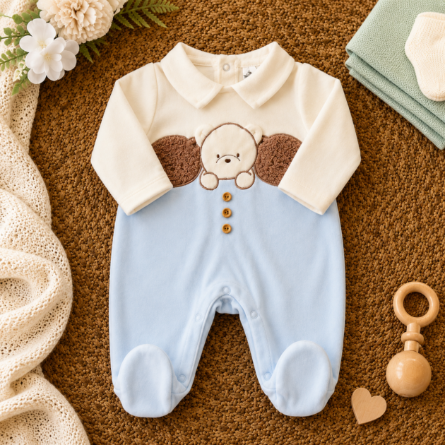 Tutina caldo cotone neonato 3 orsetti | AI | CC