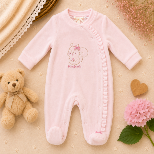 Tutina Rosa Scoiattolo MB