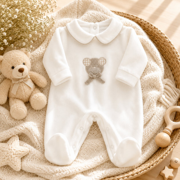 Tutina Ciniglia Orsetto panna | AI  B053 01 BM