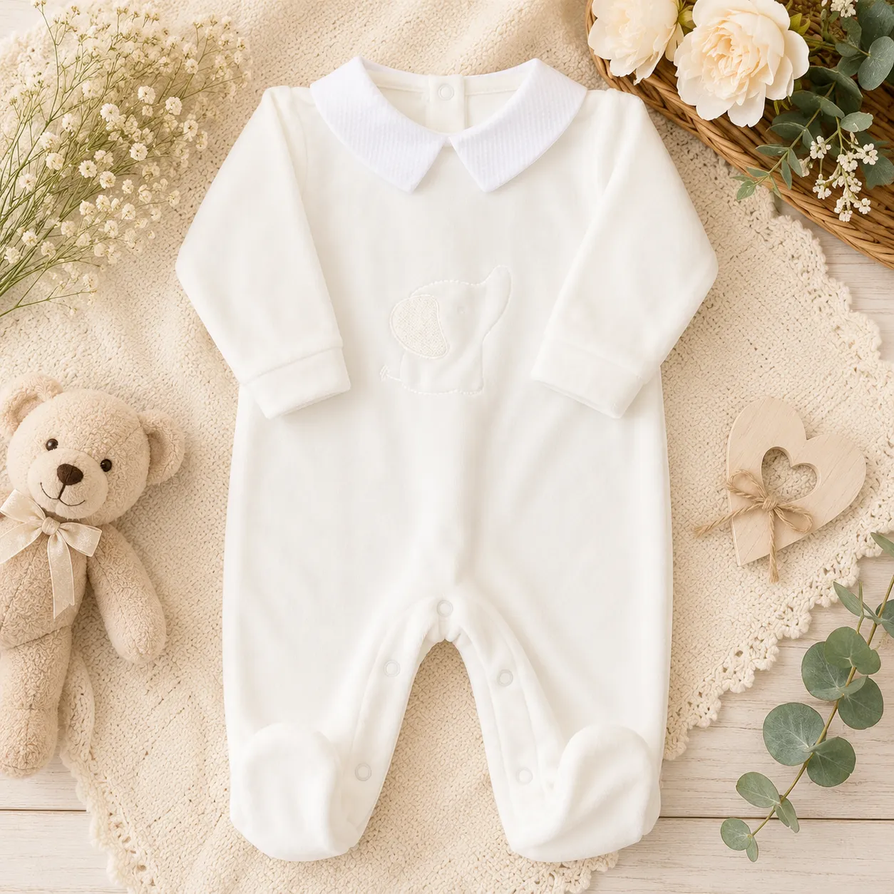 Tutina Ciniglia Elefantino Panna B052 02 BM