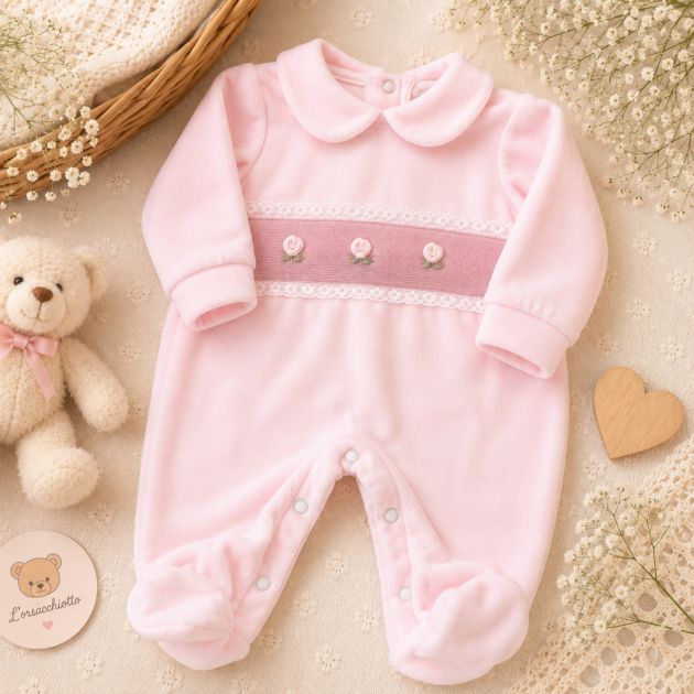 Tutina Ciniglia Rosa B04101 BM