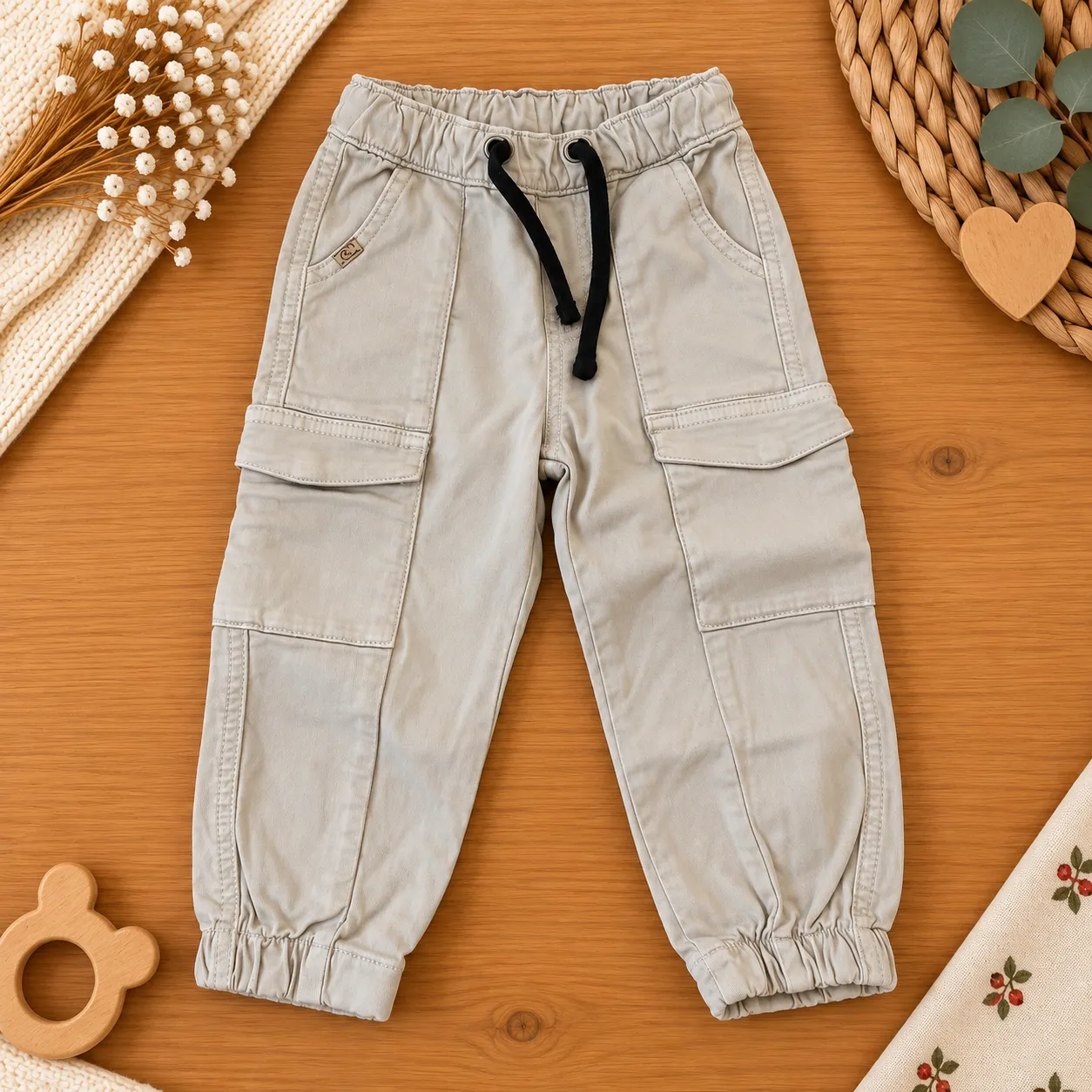 Jeans Beige Tasche Laterali SB