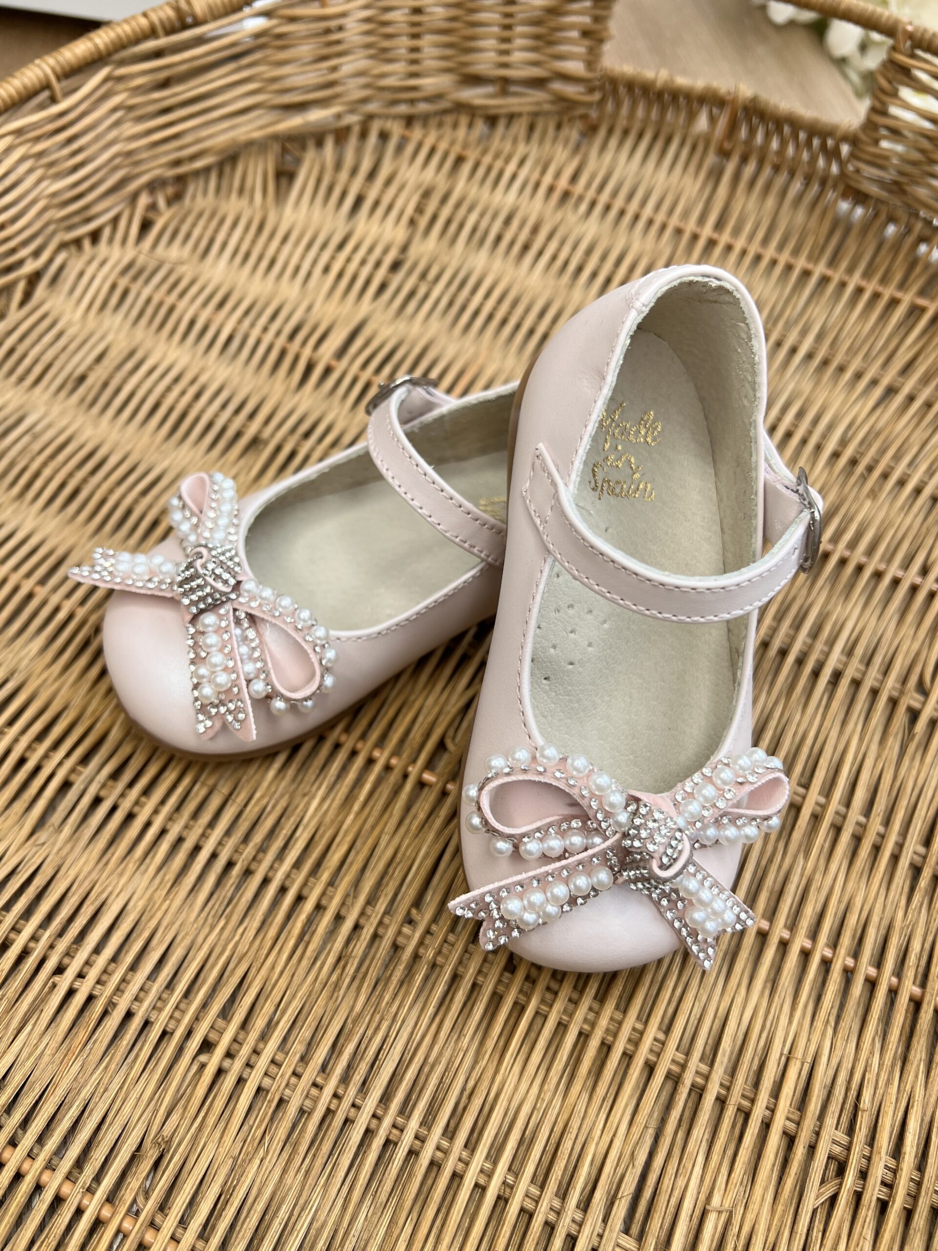 Scarpina Fiocco Perle B3609 PNN - immagine 3