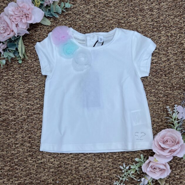 T-shirt fiori tulle 0b309 SB