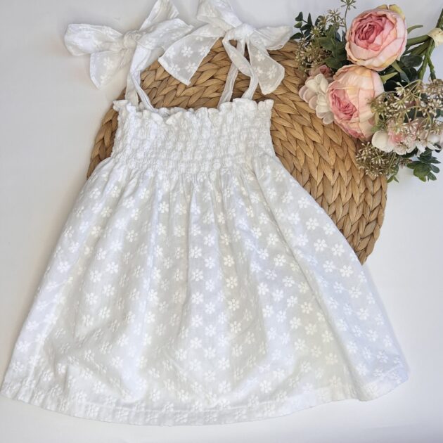 Prendisole fiorellini ricamati 50518 PPC