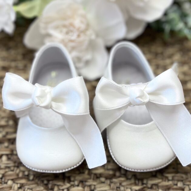 Scarpina Fiocco Bianca A3601 PNN