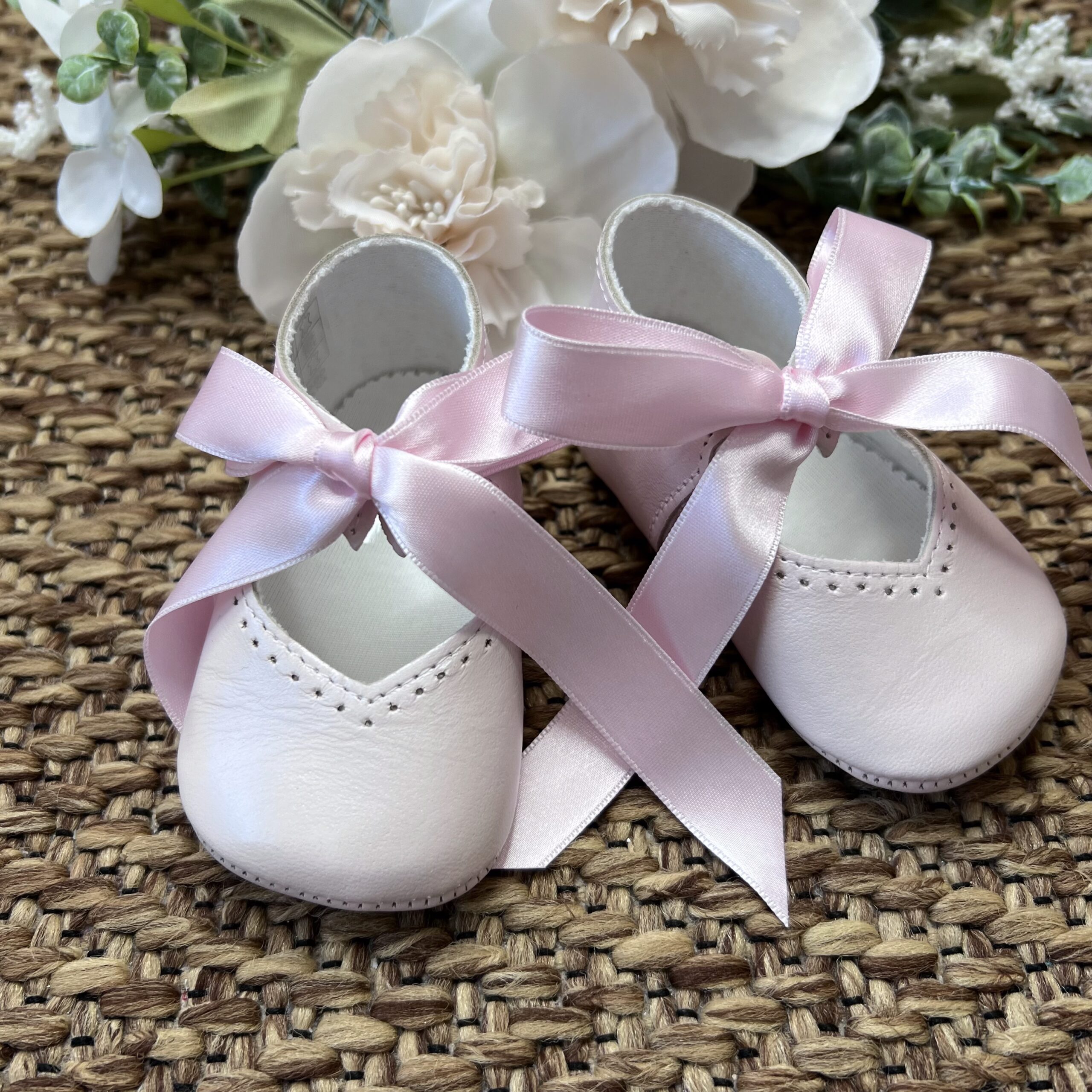 Scarpina Cuore Fiocco rosa - 7216