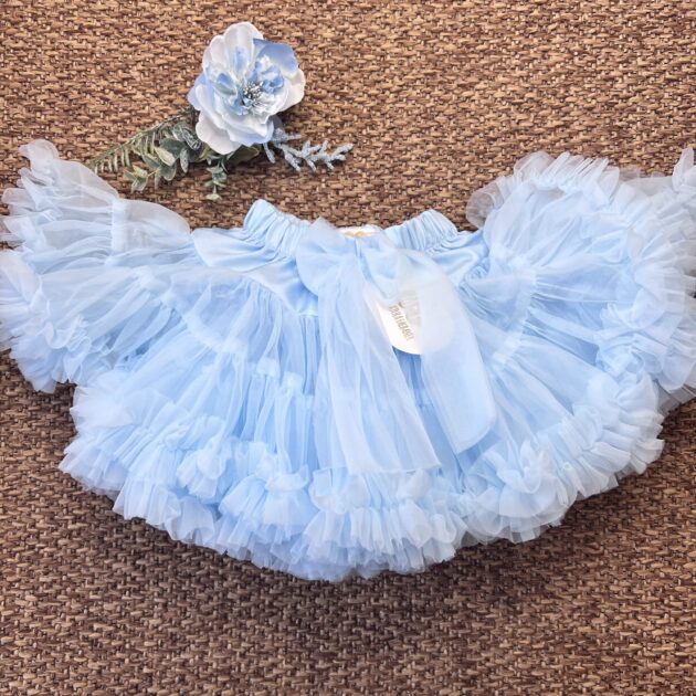 Gonnellina Tulle Celeste 11
