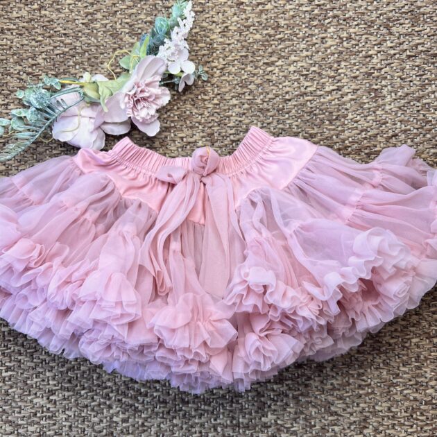 Gonnellina Tulle Rosa Corallo 10