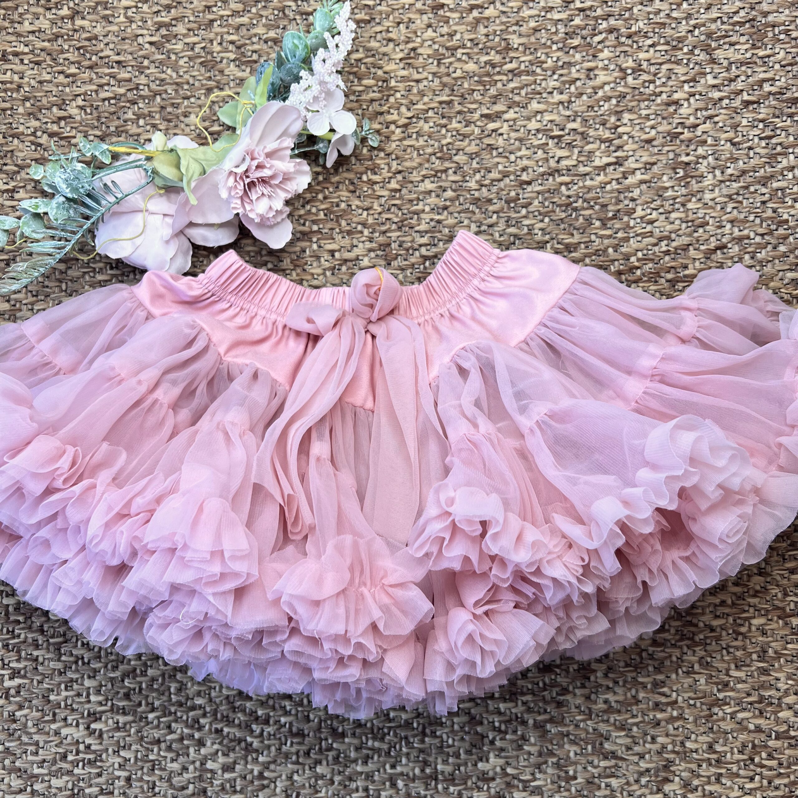 Gonnellina Tulle Rosa Corallo 10