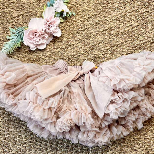 Gonnellina Tulle Rosa Antico 6