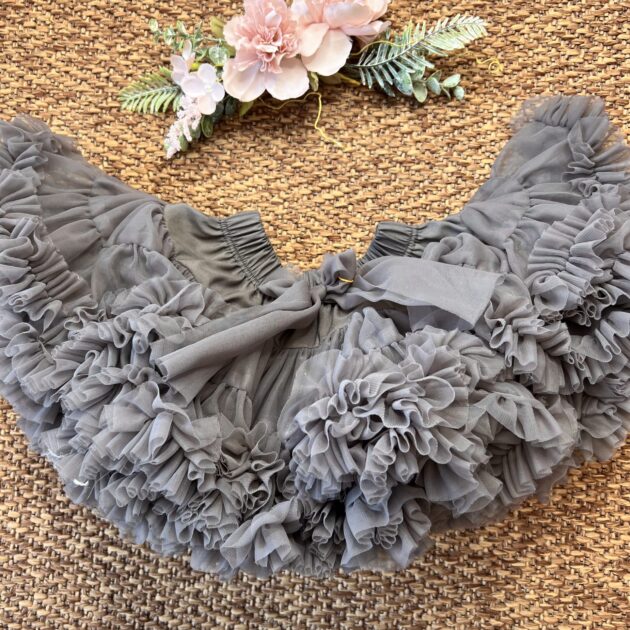 Gonnellina Tulle Grigia 15