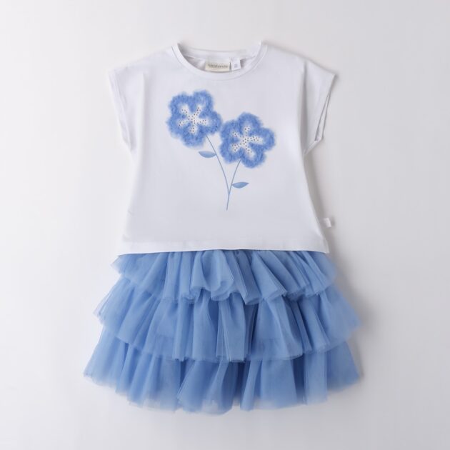 Gonna + T-Shirt Celeste 0b347 SB