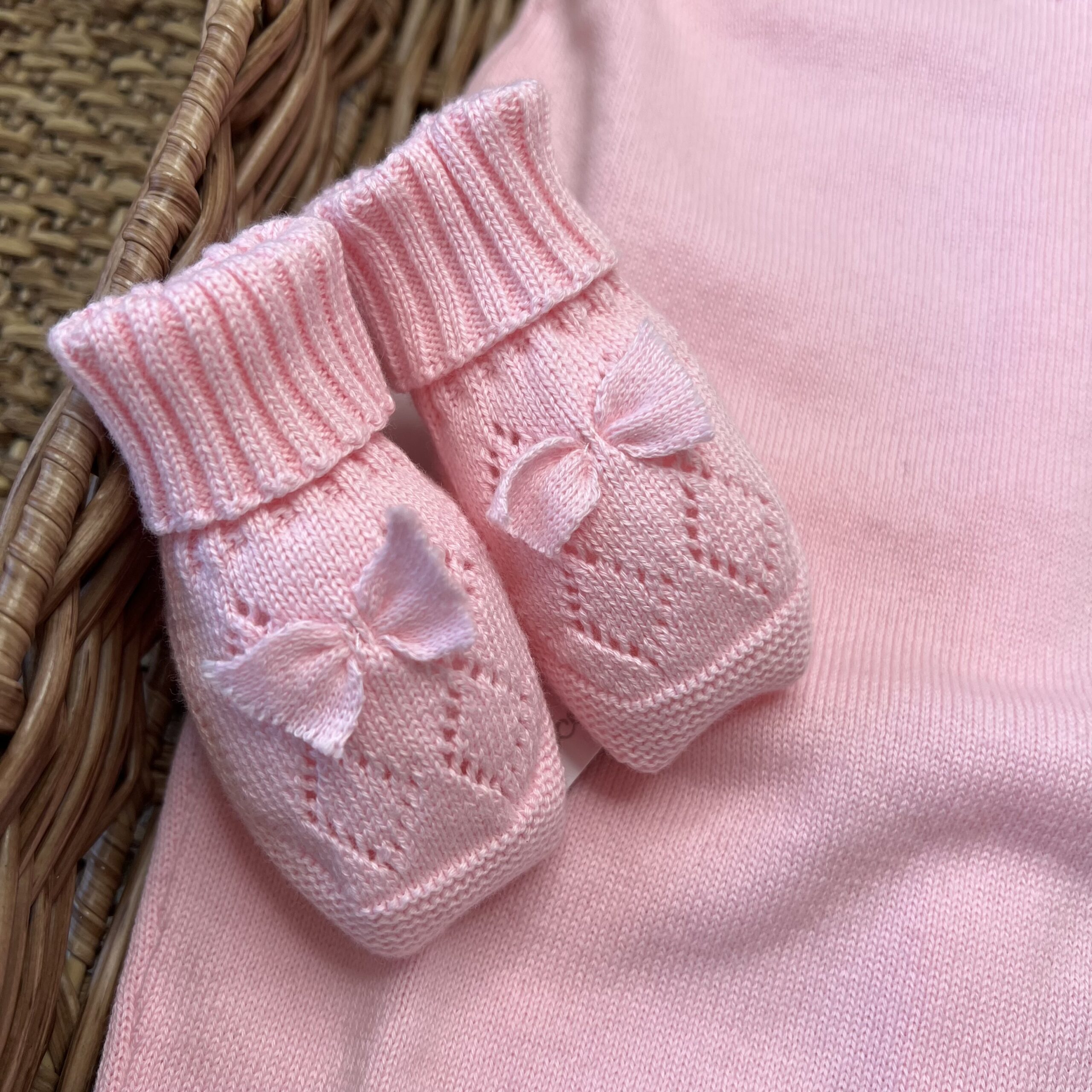 Pagliaccetto Rosa Fiocchi con babbucce LCN2421 - immagine 3