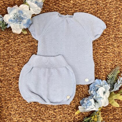 Completo celeste con pantaloncino 103-123690 Pz