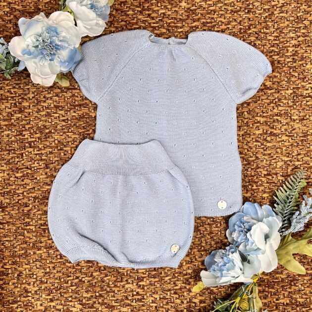 Completo celeste con pantaloncino 103-123690 Pz