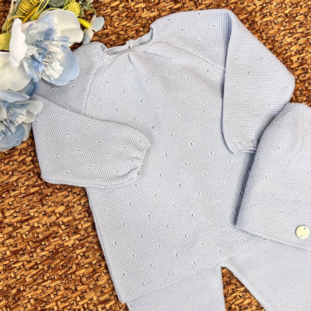 Coordinato con coperta, coprifasce e cappellino | Filo di cotone 031-123693 - immagine 3
