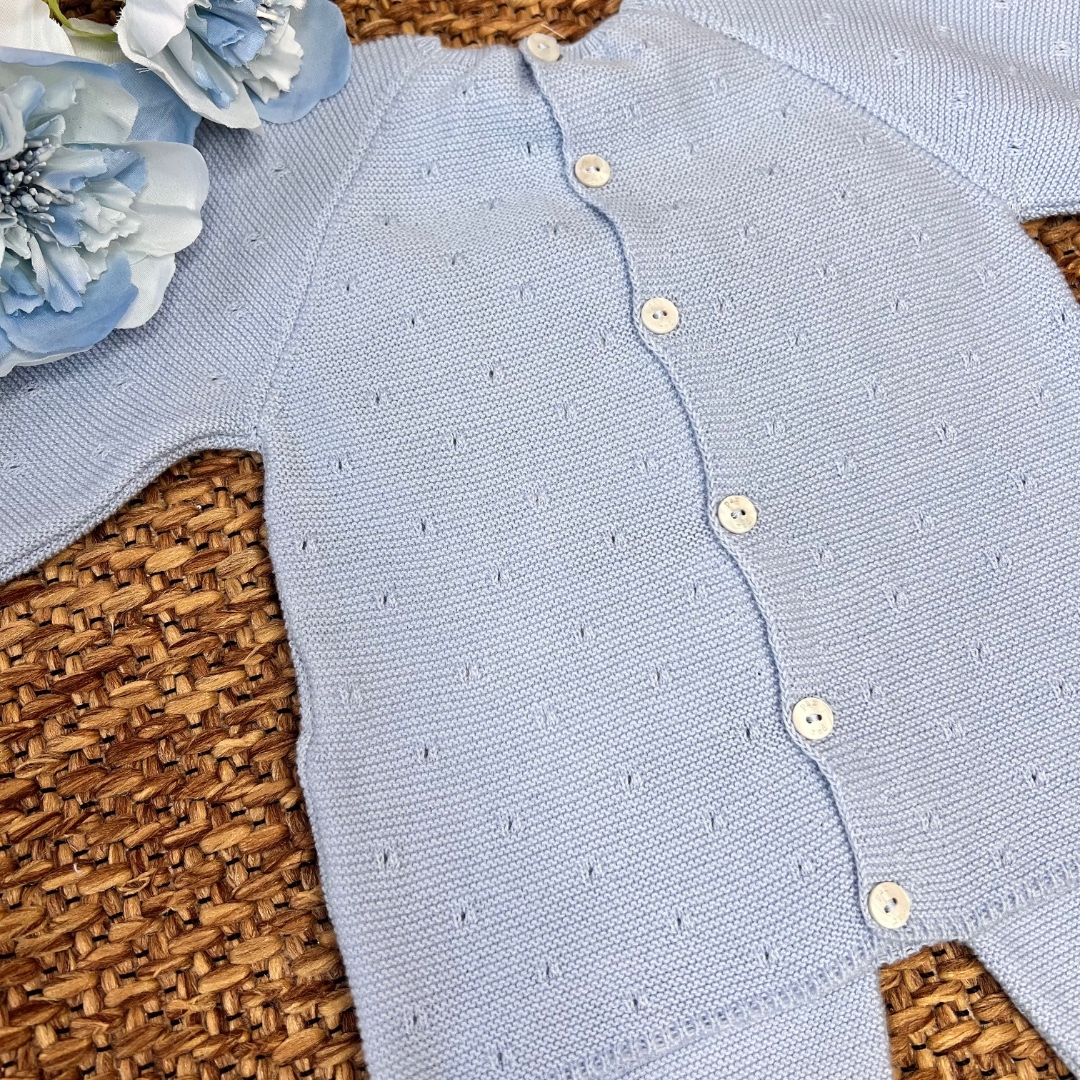 Coordinato con coperta, coprifasce e cappellino | Filo di cotone 031-123693 - immagine 4