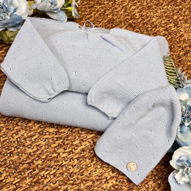 Coordinato con coperta, coprifasce e cappellino | Filo di cotone 031-123693