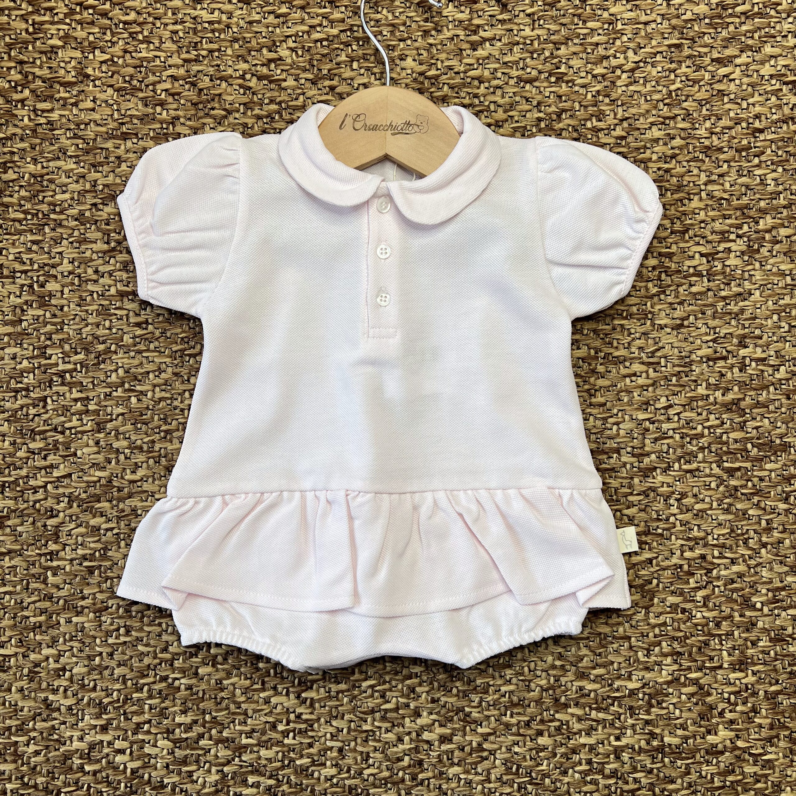 Pagliaccetto neonata effetto polo BG46G - immagine 3