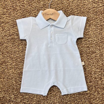Pagliaccetto neonato effetto polo BG46B