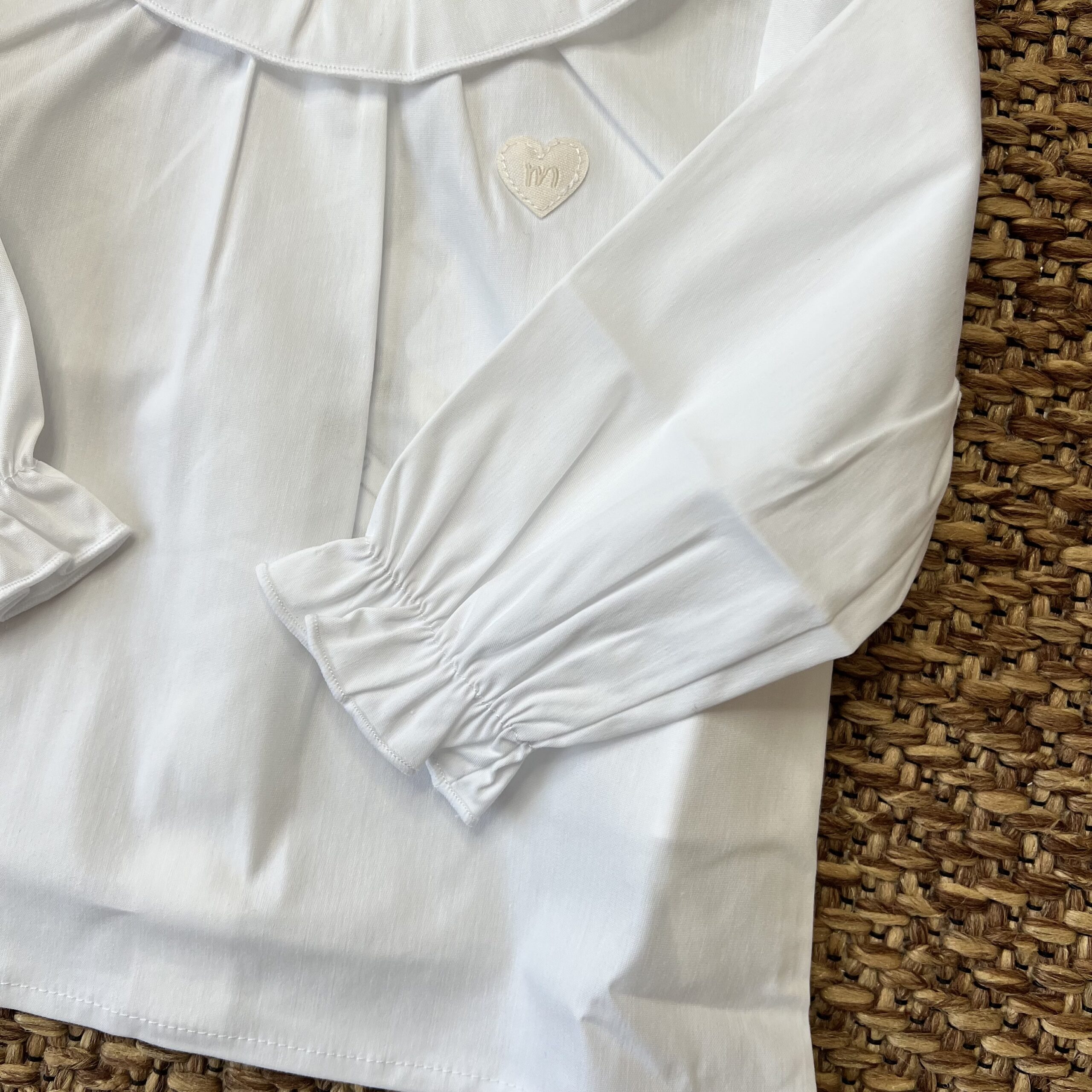Maglia bimba con colletto volant 3G701/00 - immagine 2