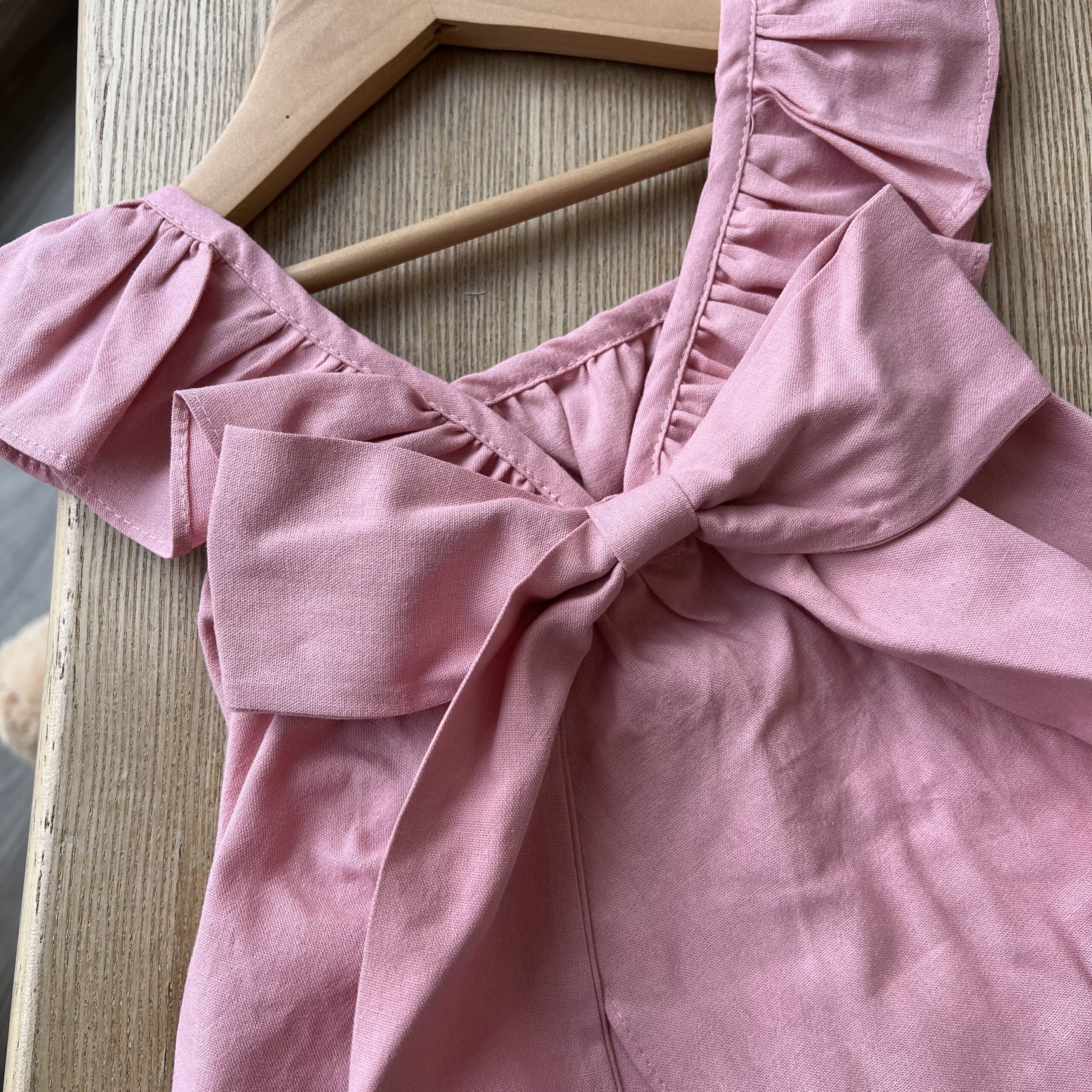 Completo bimba rosa con fiore e coulotte ILC1503 - immagine 2