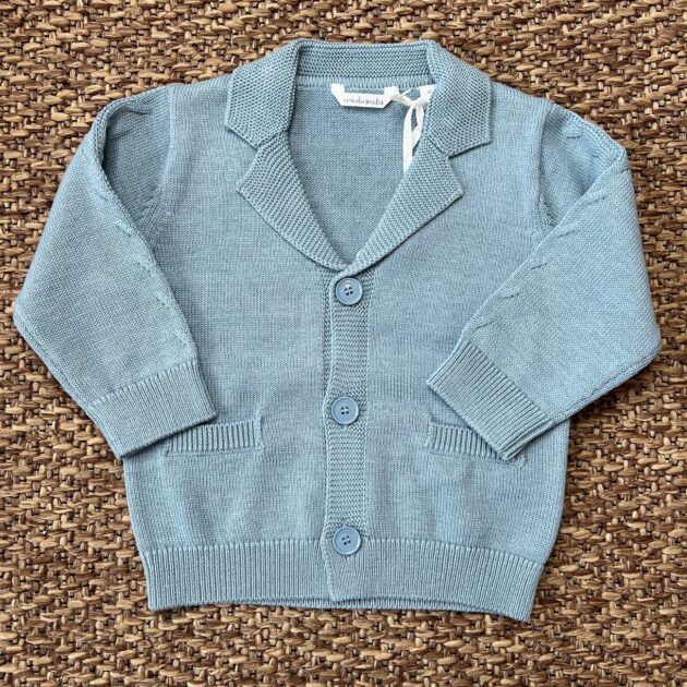 Cardigan bimbo verde petrolio 3G663